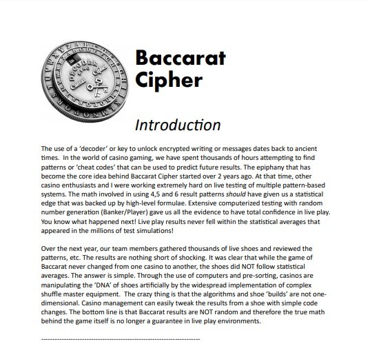 baccarat cipher