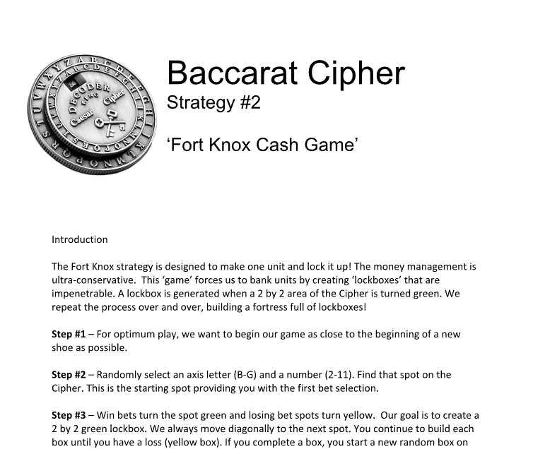 baccarat cipher strategy